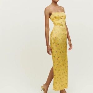 Reformation Frankie Silk Dress